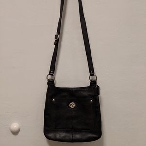 Coach Black Leather Crossbody Shoulder Bag